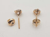 1.02 Cttw Lab Grown Diamonds 14k Yg 0.8g Screw Back Stud Earrings Do0726orxde