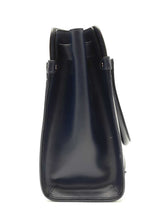 Salvatore Ferragamo Briana Navy Blue Leather Tote Bag Eb1125oxzdu