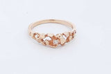 14k Yellow Gold Nugget Ring With Diamond 2.5 Grams Size 6.75 Eb0526lcrde