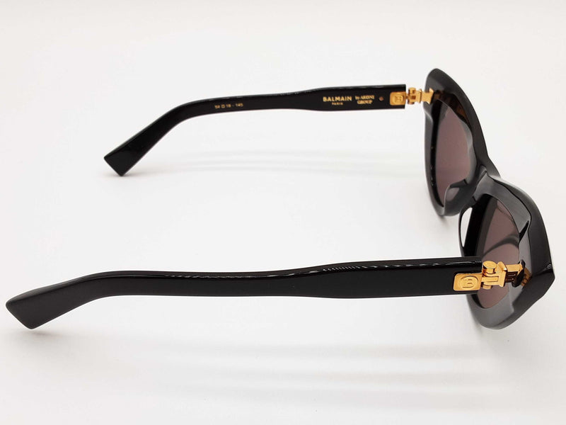 Balmain Bps 135a 54 Jolie Black Gold Cat Eye Sunglasses Do0425loxde