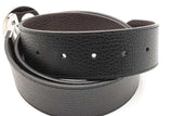 Gucci Black & Brown Leather Reversible Belt With Silver Tone Buckle Eb1225lxzdu