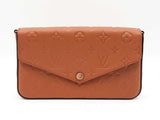 Louis Vuitton Pochette Félicie In Brown Monogram Empreinte Leather Fw1125pzxdu