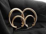 14k Yellow Gold Double Hoop Earrings 4.7 Grams Fw0826pxzdu