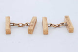 Tiffany & Co. 18k Yellow Gold Herringbone Bar Cuff Links 11.6 Grams Eb0326llxzde