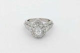 1.61cttw Diamond Ring In 10k White Gold 5.2 Grams Size 7.25 Eb0926rcrsa