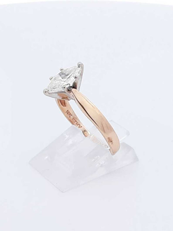 1.05 Ctw Diamond & 14k Yellow Gold Solitaire Ring 2.8 Gram Size 7.5 Fw0925orzxdu