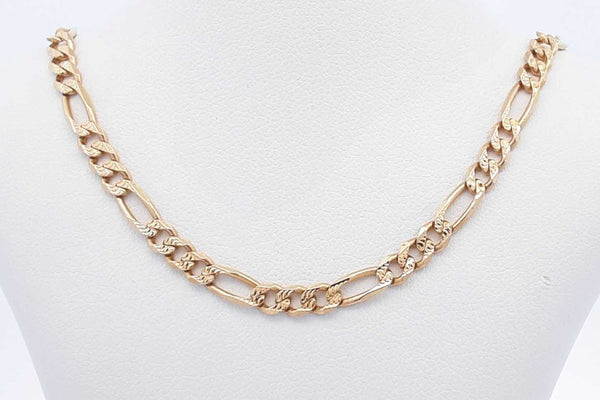 14k Yellow Gold Figaro Chain 12.3 Grams 20 Inch Eb1024pxzsa