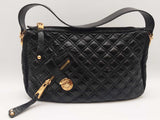 Marc Jacobs Ursula Black Quilted Patent Leather Hobo Bag Do0925rxde