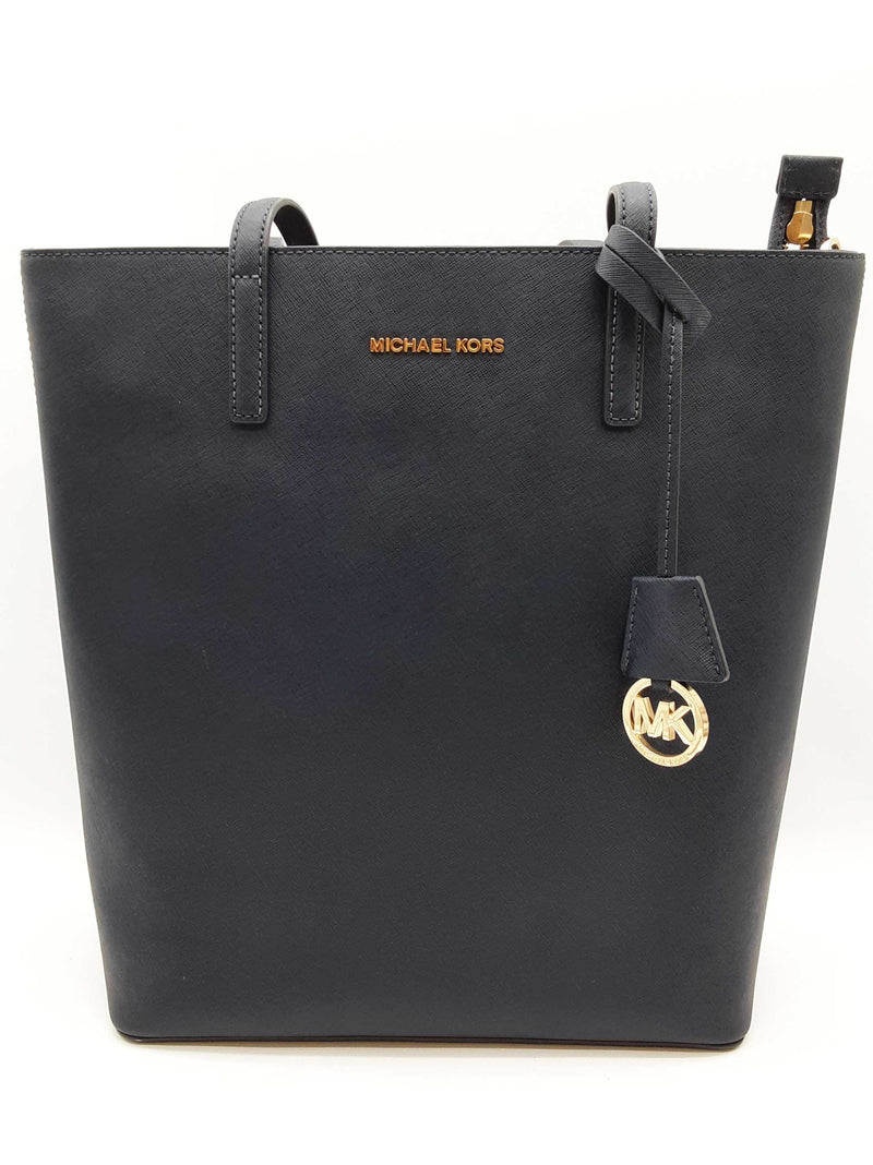 Michael Kors Hayley Blue Saffiano Leather Large Top Zip Tote Bag Do0925wxde