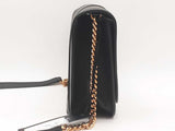 Versace Virtus Leather Black Handbag Aa0525wxzsa