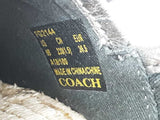 Coach Fg2144 Floralapp Mt Espadrille Gunmetal Silver Slip Ons Size 6b Do0425oxde