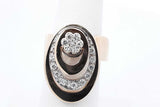 14k Yellow Gold Diamond Spinner Ring 7.6 Grams Size 6 Eb0626iixdu