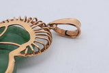 Jade Buddha Pendant Set In 14k Yellow Gold 7.1 Grams Eb0226ocrsa