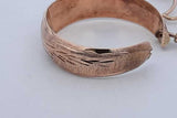 10k Rose Gold Etched Hoop Earrings 4.1 Grams Eb0824crsa