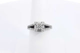 Approx. 1.24ctw Diamond Ring In 14k White Gold 4.9 Grams Size 6.5 Eb1124pxzdu