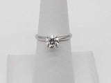 1.0 Cttw Lab Grown Diamond 14k White Gold Ring 2.2 Grams Size 7 Mk1225ppsmia