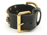 Gucci Feline Head Studded Leather Bracelet Sd0226ozxde