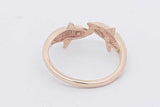 14k Yellow Gold Dolphin Ring 2.9 Grams Size 6.25 Eb0426lcrsa