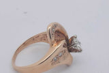 0.60ctw Diamond Ring In 14k Yellow Gold 6.7 Grams Size 6.75 Eb0825rzxsa