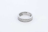 14k White Gold Stacking Diamond Rings 4.5 Grams Size 5.5 Eb0526wrxde