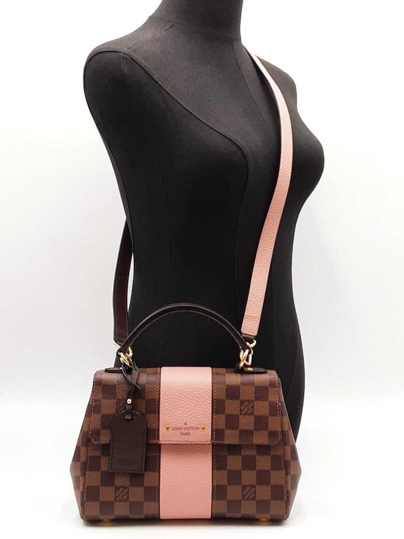 Louis Vuitton Bond Street Handbag In Damier Ebene & Magnolia Pink Fw0825rrxdu