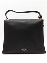 Valentino My Rockstud Black Leather Top Handle Bag Eb0726cxzdu