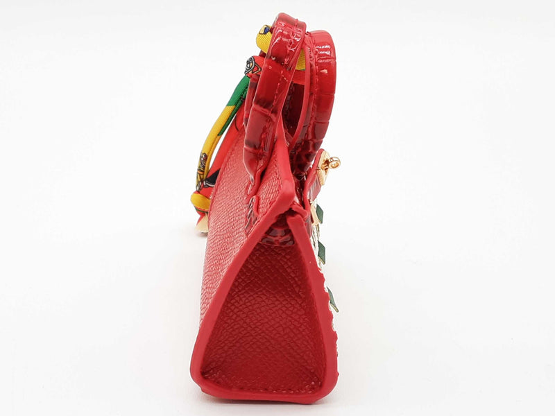Red Building Mini Bag Charm Do0725ede
