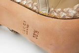 Gucci Python & Leather Heels Size 38.5 Eb0625pxde