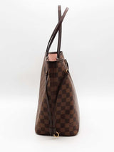 Louis Vuitton Damier Ebene Mm Neverfull Brown Handbag Aa0826wxzsa