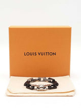 Louis Vuitton Monogram Chain Bracelet In Stainless Steel Size M Fw0526lrxdu