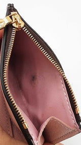 Louis Vuitton Zoé Wallet In Monogram Coated Canvas & Pink Leather Fw0926crdu