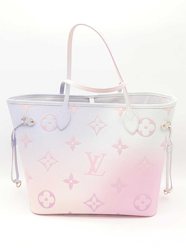 Louis Vuitton Neverfull Sunrise Pastel Pink Purple Teal Tote Bag Do1224ooxzde