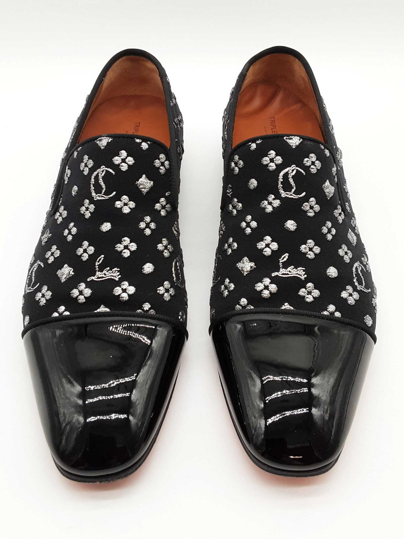 Christian Louboutin Dandelion Flat Black Loafers Size Eu 44.5 M Do0625ocrde