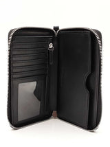 Michael Kors Fulton Smartphone Wristlet In Black Pebbled Leather Fw1125oxdu