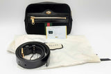 Gucci Black Suede Patent Web Ophidia Belt Bag Eb0424rrxdu