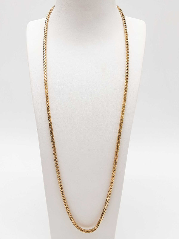 14k Yellow Gold 39.3g Fox Tail Chain 26 In Do0824lwxzde