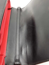 Christian Louboutin Paloma Black Leather Clutch Eb1224oxzdu