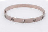 Cartier 18k White Gold Love Bracelet 37.3 Grams Size 19  Eb0126rxxzsa
