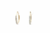 0.36cttw Diamond Hoop Earrings In 14k Yellow Gold 2.6 Grams Eb0926orxsa