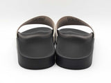 Balenciaga Logo Pool Slides In Black & White Pvc Size 7 Men, 10 Women Fw0126exdu