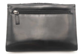Versace Medusa Black Leather Clutch Organizer Eb1025wxzsa