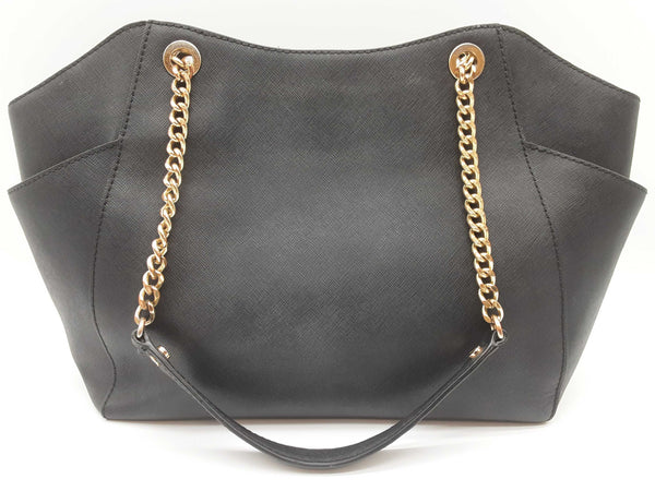 Michael Kors Black Saffiano Chain Shoulder Bag Do0225wrde