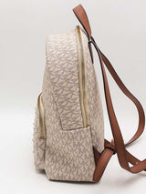 Michael Kors Jaycee Backpack White And Gold Aa0526ersa