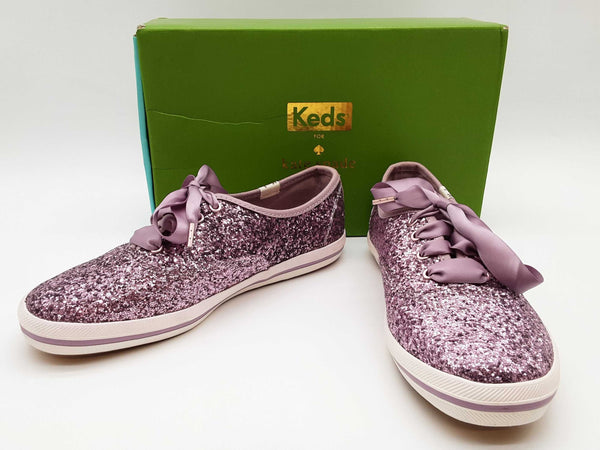 Kate Spade X Keds New York Champion Glitter Purple Shoes Size 5.5m W Do0625lrde