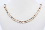 10k Yellow Gold Figaro Chain Necklace 9.1 Grams 26.5 Inch Eb1225oxzde