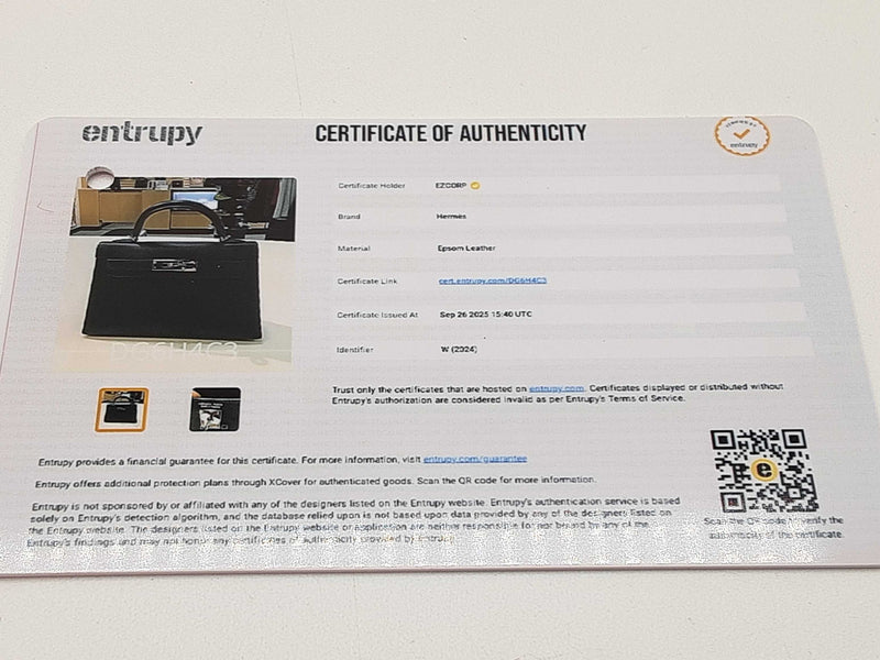 Hermes Mini Kelly Sellier Noir Black Epsom Palladium Crossbody Bag Do0925orxzxde