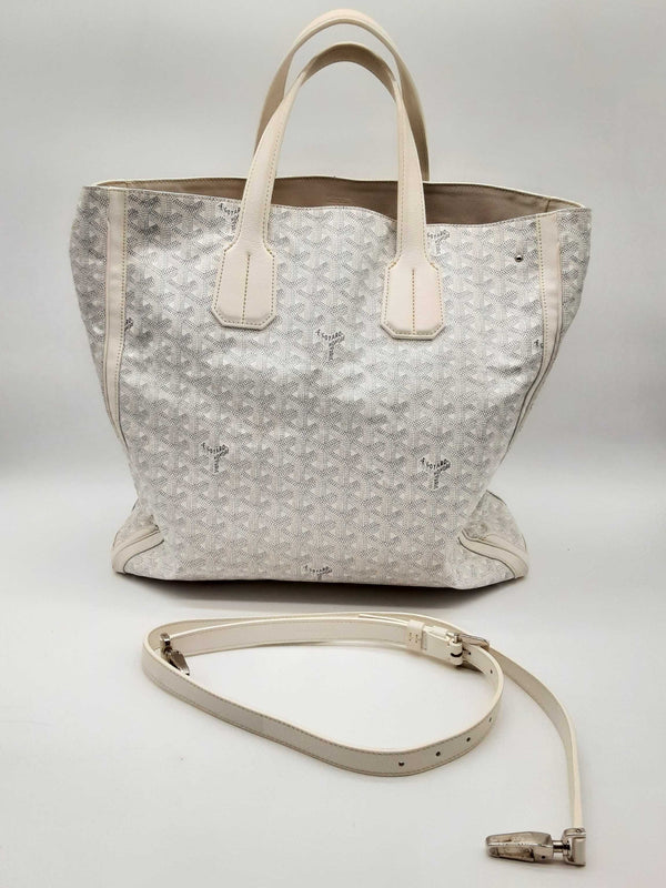 Goyard Voltaire 2 Way White Monogram Coated Canvas Tote Bag Do1124lxzxde