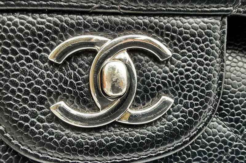 Chanel Quilted Caviar Classic Double Flap Shoulder Bag Eb0524oxzxsa