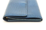 Louis Vuitton Dark Blue Epi Textured Leather Sarah Wallet Eb1224crsa