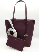 Michael Kors Hayley Purple Leather Large Tote Bag Do1125wxde